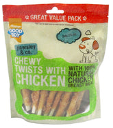 3X Good Boy Waggles and Co Chewy Twists with Chicken 320g VALUE PACK Pack of 3
